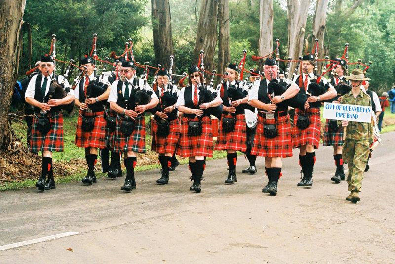 Pipe Band Marching