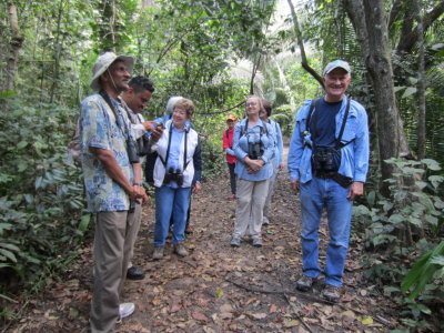 Judging by the smiles, there was a good bird or good joke
Kannan, Eric, Betty, Marilyn (behind), Deb, Donna, Jane & Steve