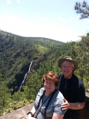 Mary and Steve at Thousand Foot Falls
Mountain Pine Ridge Reserve, Cayo, Belize, C.A.