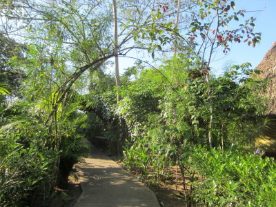 A covered path at Crystal Paradise Resort