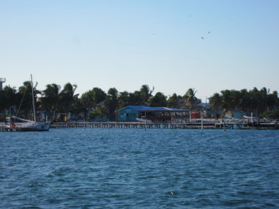 Coming into Caye Caulker