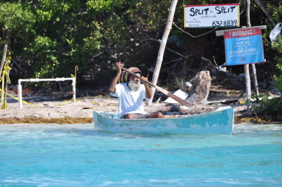 Boatman crossing The Split