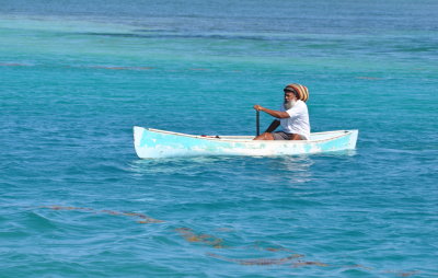 Rasta man crossing The Split