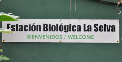 Sign for La Selva Biological Station