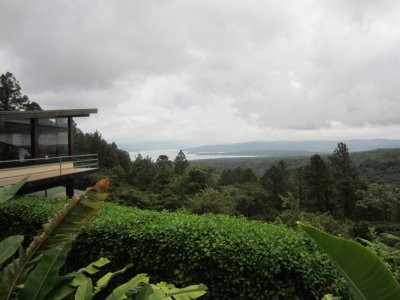 View of Arenal Lake
from the covered deck at Arenal Lodge