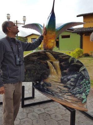 Kannan with an unidentified hummingbird