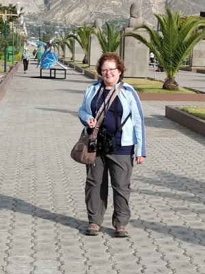 Mary, along the plaza leading to the monument