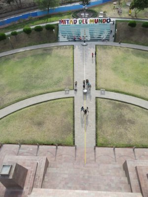 Looking 'oeste' from the top of the monument