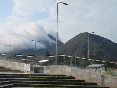 Last look back, as clouds roll in
