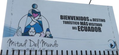 On our last afternoon in Ecuador, we stopped at Mitad del Mundo monument to the equator.