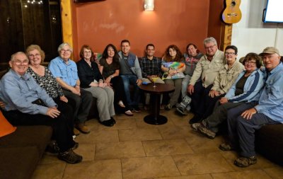 Our entire group on our last night at our last checklist review: Andy, Caroline, Jerry, Barbara, Catherine, Enrique, Erick, Terri, Keith, Carl, Vickie, Mary, Steve