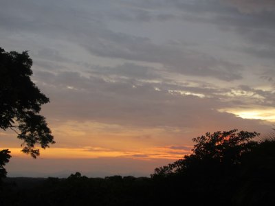 Sunset near the Trcoles River, Costa Rica