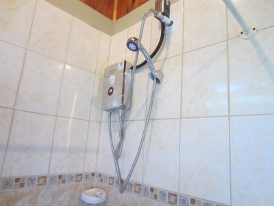 Our shower had an in-line water heater which took us a while to operate properly.
