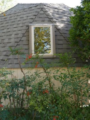 Front window above new siding