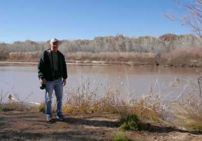 Steve, next to the Rio Grande at River Park in Los Lunas, NM