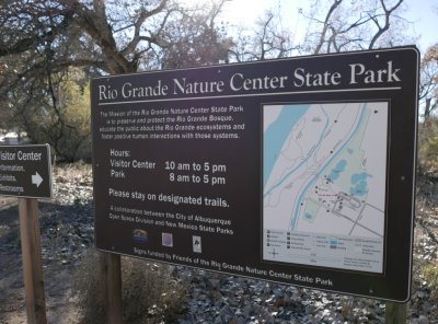 Before picking up Jan at the airport, we stopped at Rio Grande Nature Center State Park in Albuquerque, NM, for a brief visit.
