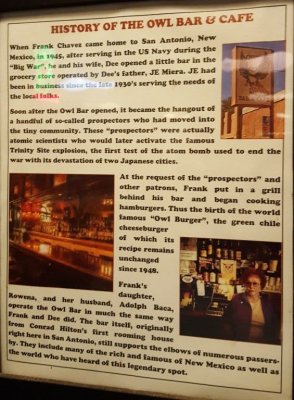 History of the Owl Bar and Cafe