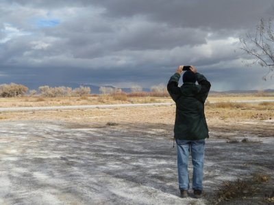 Steve takes another sky photo.