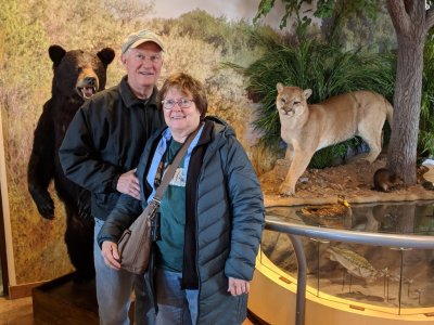 Steve and Mary among the wildlife
