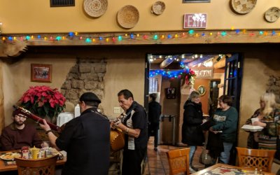 Musicians were serenading a table as we left the restaurant.
