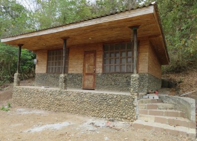 A second building--both were of rock and bamboo construction