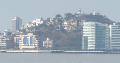 Across Guayaquil Bay from the bridge