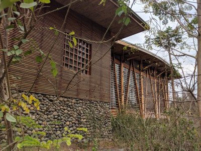 Building at the head of the mangrove trail