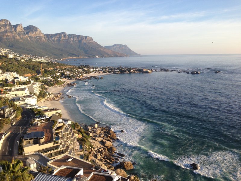 Looking down at the little suburb of Clifton