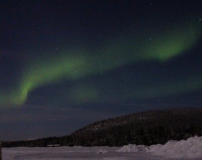 We DID see the aurora! (but very few photos as cameras froze at those temps!)