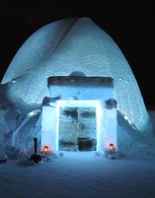 The ice hotel bar