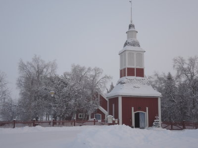 Local church in Jukussjarvi