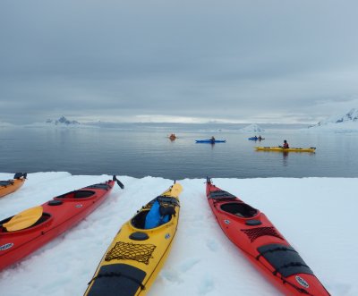 Kayaking ONTO the sea ice!