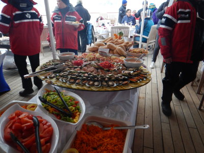 Barbecue on the lido deck!