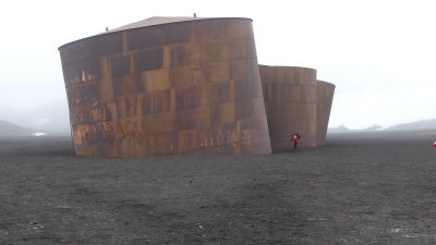 Old whaling station on Deception Island