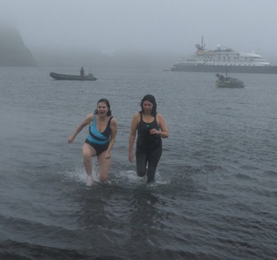 We did a polar plunge in water at -4F!