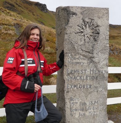 A special moment at Shackleton's grave