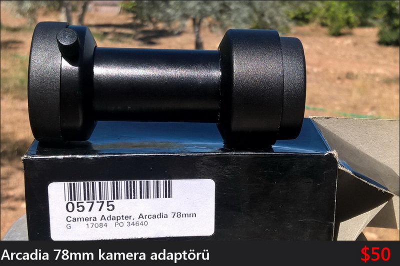 Arcadia 78mm camera adapter