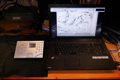 SONY ICF-SW7600GR receives Weather Fax