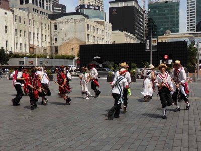 Morris Dancing in Takutai Square 8