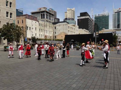 Morris Dancing in Takutai Square 9