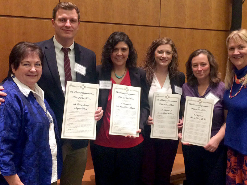 Also in January: Maria was recognized by the NM legislature