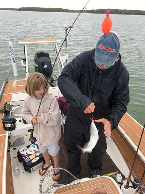 Kristina's first catch