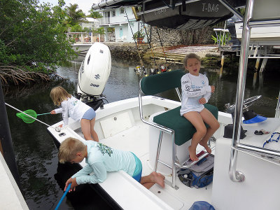 We are in the Keys, so the kids must be on the boat