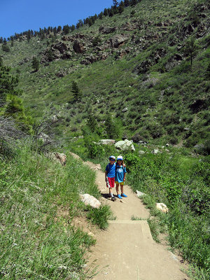 Kristina and Evan on the trail