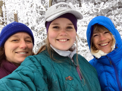 Hiking along the crest trail