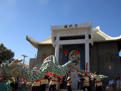 The dragon kicks off the Chinese New Year