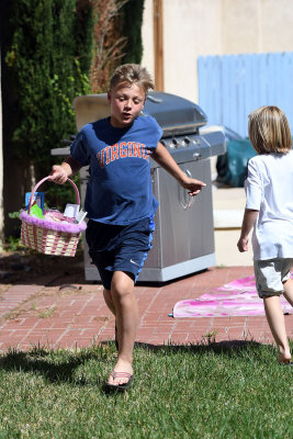Hunting for Easter baskets