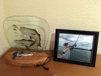 Miraculously, trophy and photo made it home safely