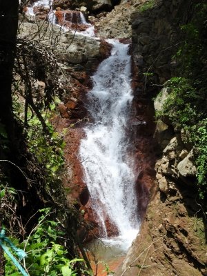 Llanos de Cortez waterfall at Miravalles
