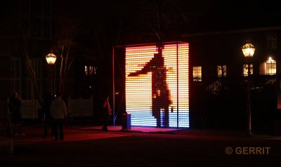 Amsterdam Light Festival. Felipe Prado: Picto Sender Machine
